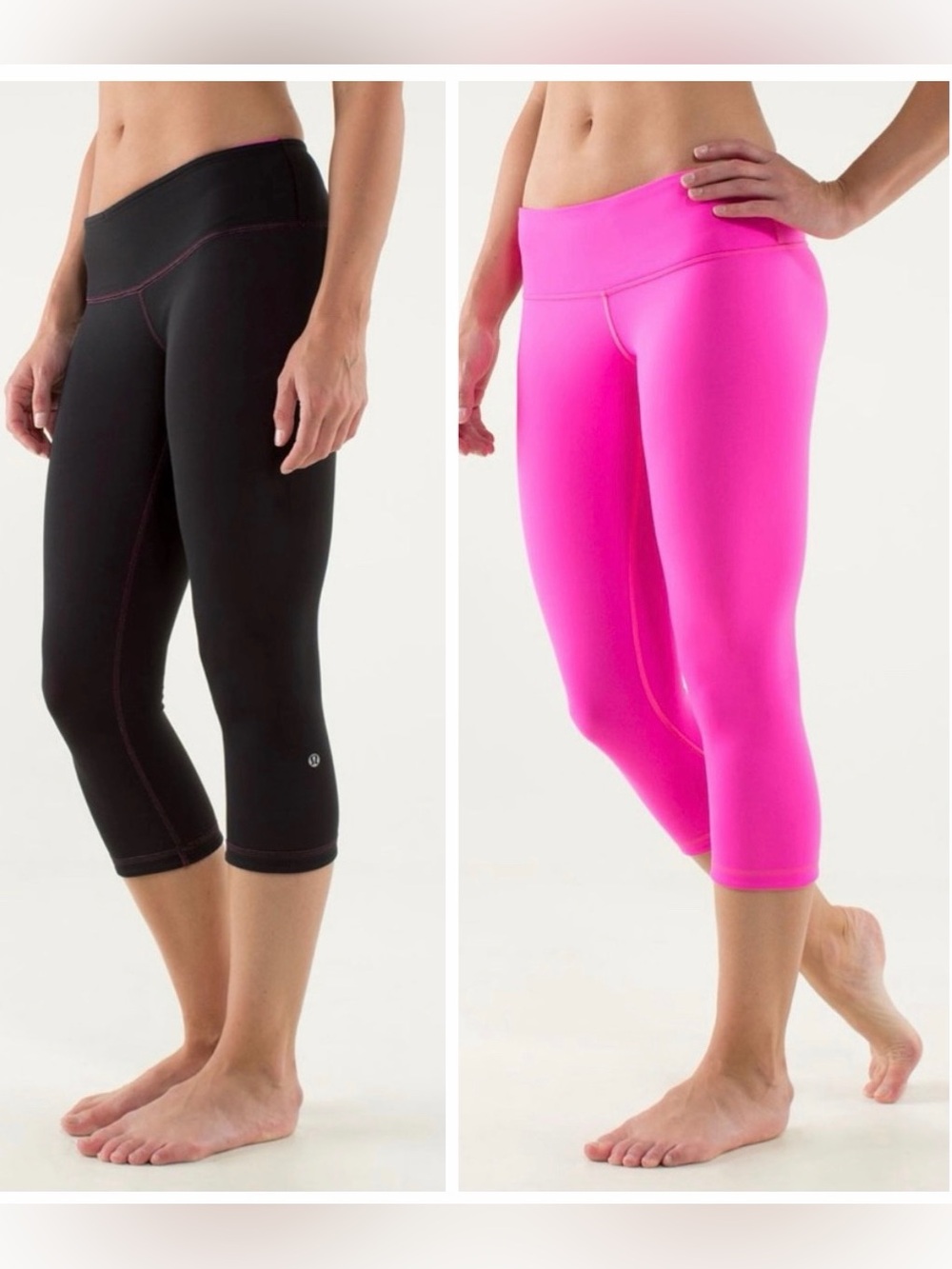 Lululemon Wunder Under Crop Reversible Activewear Yoga Workout Gym Leggings